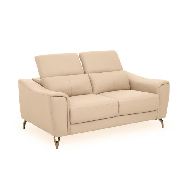 Padua 2 Seat Stone Leather Sofa