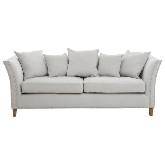 Sutton Three Seat Grey Fabric Sofa