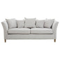Sutton Three Seat Grey Fabric Sofa