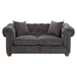 Spencer 2 Seat Grey Fabric Sofa