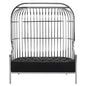 Eliza Two Seat Dome Cage Silver Sofa