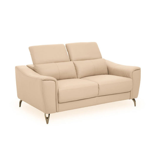 Padua 2 Seat Stone Leather Sofa