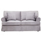 Ralph Two Seat Grey Velvet Sofa