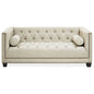 Surina 2 Seat Stone Fabric Sofa