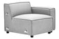 Toulouse Grey Fabric Left Arm Sofa