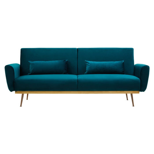 Hatton Green Velvet Sofa Bed