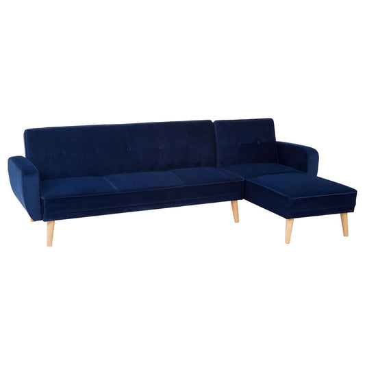 Serene 3 Seat Navy Sofa Bed
