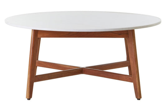 Myan White Marble Coffee Table