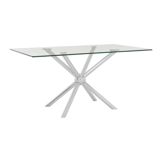 Novo Rectangular Silver  Dining Table