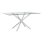 Novo Rectangular Silver  Dining Table