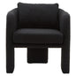 Ozzero Black Boucle Curved Armchair