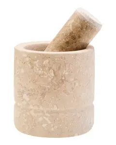 Marmore Cream Marble Mortar And Pestle